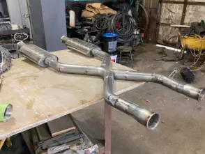 Stainless Exhaust on Classic Car