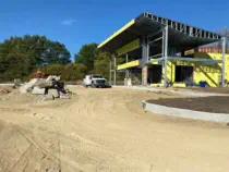 Structrual Steel Erection Wide Shot