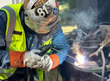 Owner Ryan Braker Mobile Welding