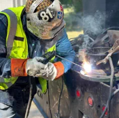 Owner Ryan Braker Mobile Welding