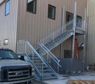 Commercial Staircase Welding Install