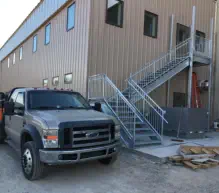 Commercial Staircase Welding Install